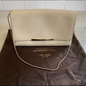 KATE SPADE CREAM CLUTCH PURSE BNWOT